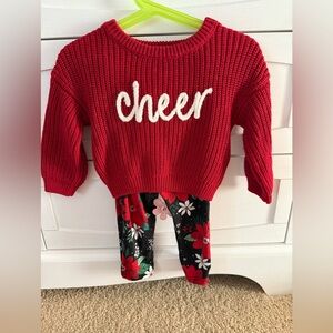 Little Sleepies Cheer sweater and matching Leggings